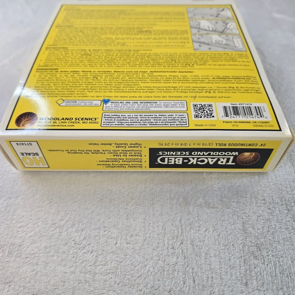 Woodland Scenics HO Scale Track-Bed 24' Continuous Roll #ST1474